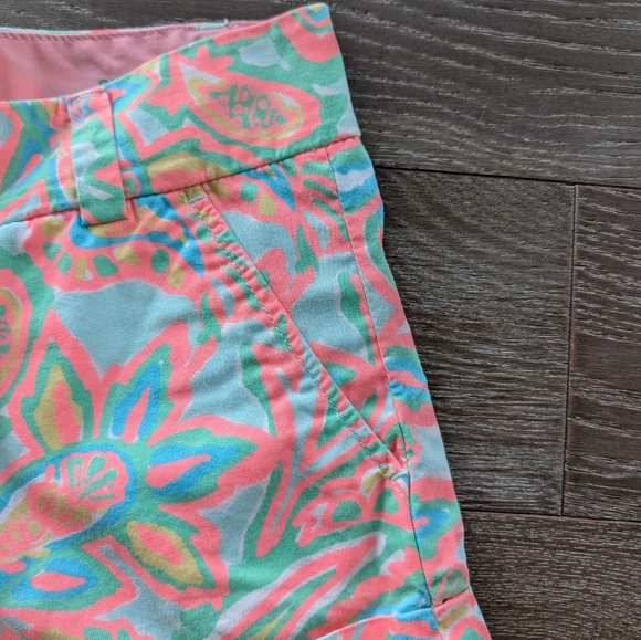 Lilly Pulitzer Barclay Shorts in Make A Splash Size 00 - Picture 2 of 7